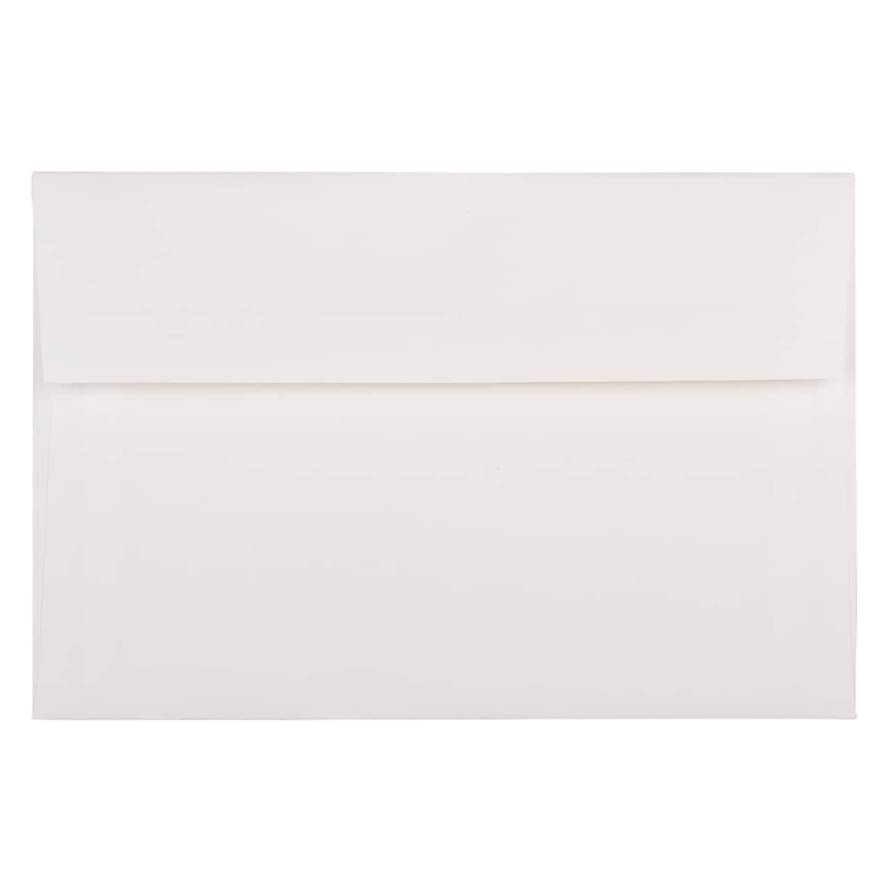 JAM Paper 5.75" x 8.75" Bright White Wove Strathmore Invitation Envelopes